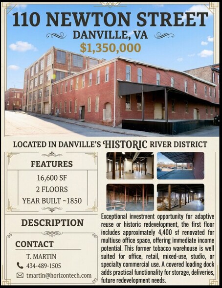 More Photos Of 110 Newton St, Danville Warehouse For Sale