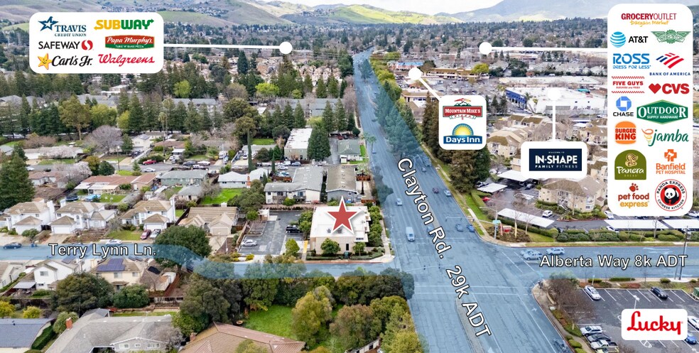 More Photos Of 5195 Clayton Rd, Concord Freestanding For Lease