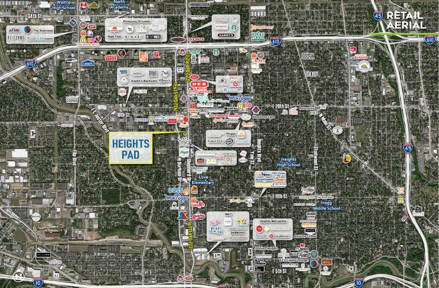More Photos Of 1607 N Shepherd Dr, Houston Land For Sale