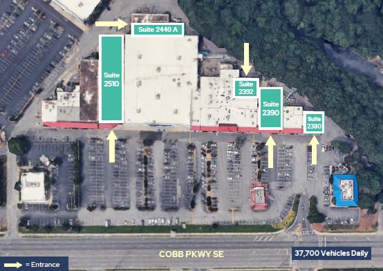 More Photos Of 2500 Cobb Pky SE, Smyrna Unknown For Lease