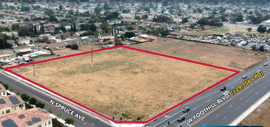 Primary Photo Of NEC Foothill Blvd. & N. Spruce Ave @ Spruce, Rialto Land For Sale