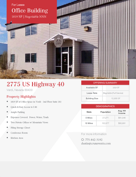 Primary Photo Of 2775 US Highway 40 W, Verdi Warehouse For Lease