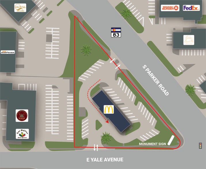 More Photos Of 2651 S Parker Rd, Aurora Fast Food For Sale