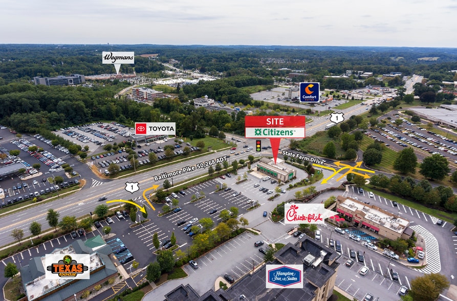 More Photos Of 1071 Baltimore Pike, Glen Mills Bank For Sale