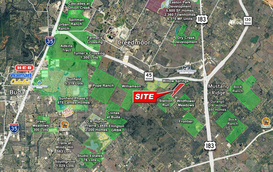 Primary Photo Of 6600 Old Lockhart Rd, Mustang Ridge Land For Sale