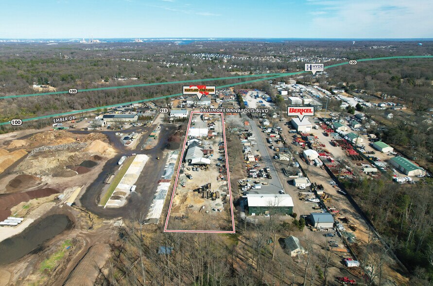 More Photos Of 8223-8225 Baltimore Annapolis Blvd, Pasadena Warehouse For Lease