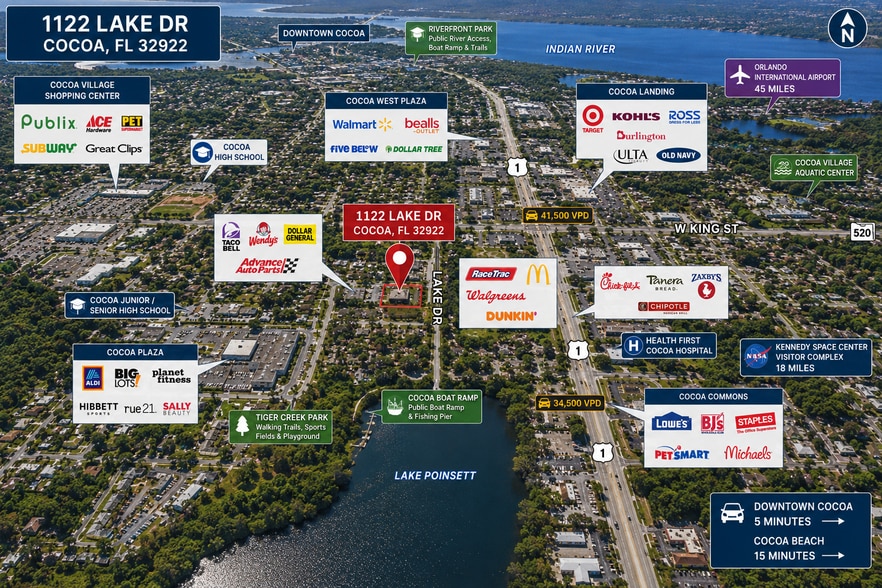More Photos Of 1122 Lake Dr, Cocoa Storefront Retail Office For Sale