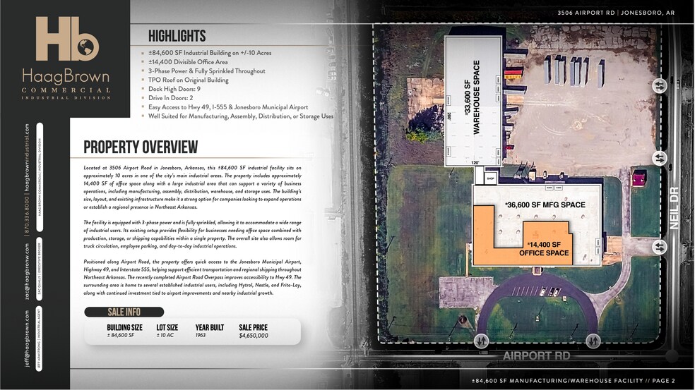 More Photos Of 3506 Airport Rd, Jonesboro Industrial For Sale