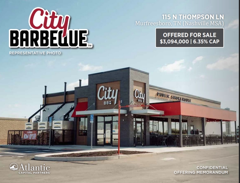 Primary Photo Of 115 N Thompson Ln, Murfreesboro Fast Food For Sale