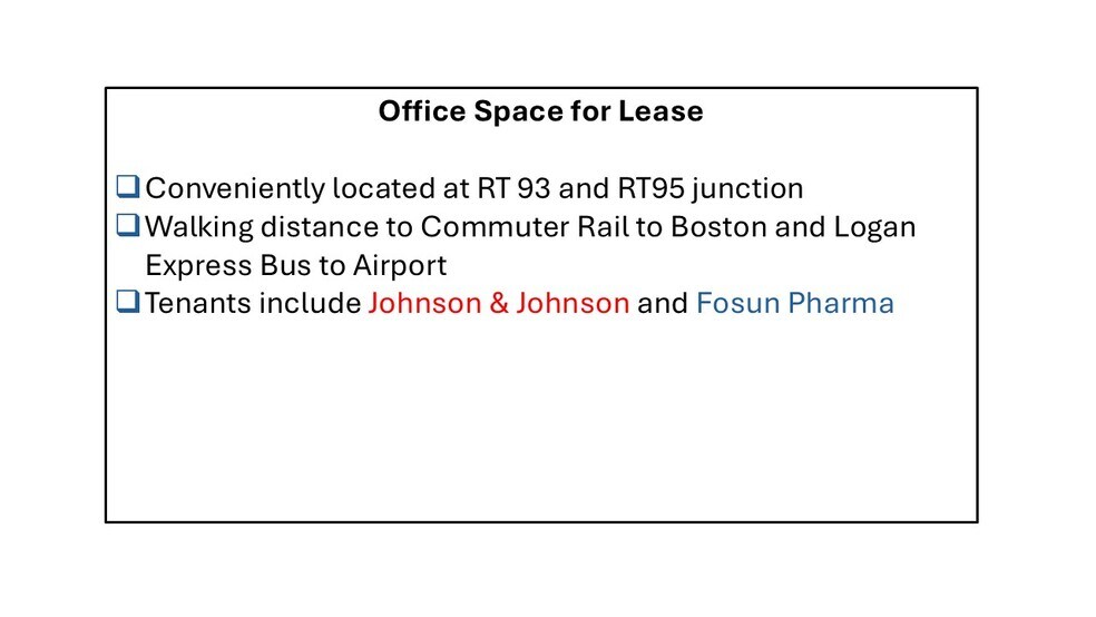 More Photos Of 15 Presidential Way, Woburn Light Distribution For Lease