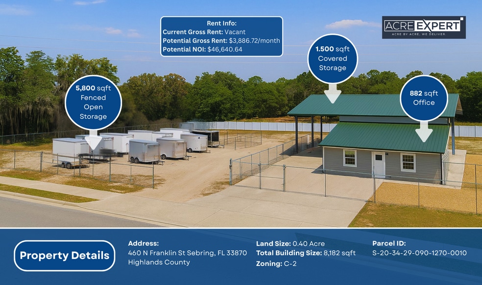 Primary Photo Of 460 N Franklin St, Sebring Warehouse For Sale