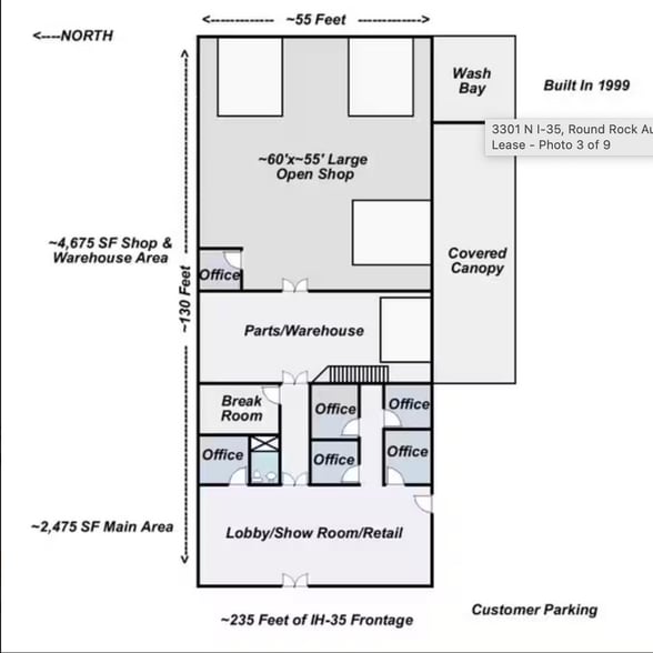 More Photos Of 3301 N I-35, Round Rock Auto Dealership For Lease