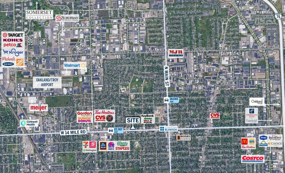 More Photos Of 560-650 W 14 Mile Rd, Clawson Unknown For Lease