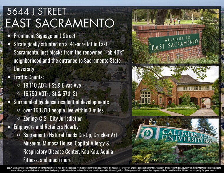 More Photos Of 5640-5644 J St, Sacramento Storefront Retail Office For Lease