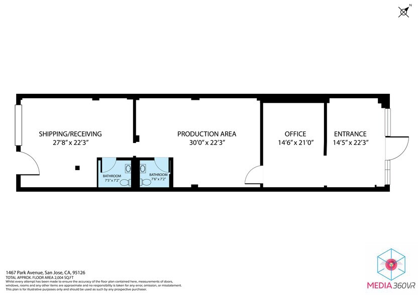 More Photos Of 1465-1467 Park Ave, San Jose Storefront For Lease