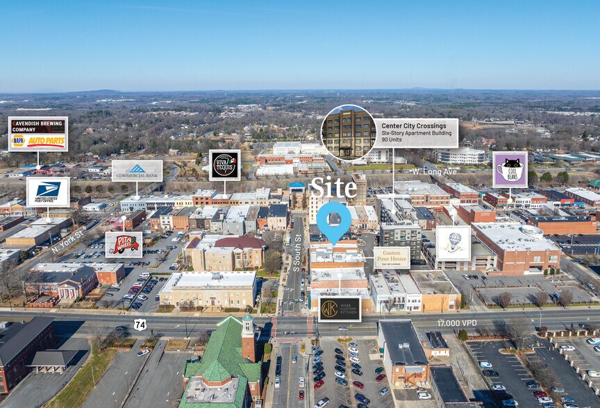 More Photos Of 148-162 S South St, Gastonia Storefront Retail Office For Lease