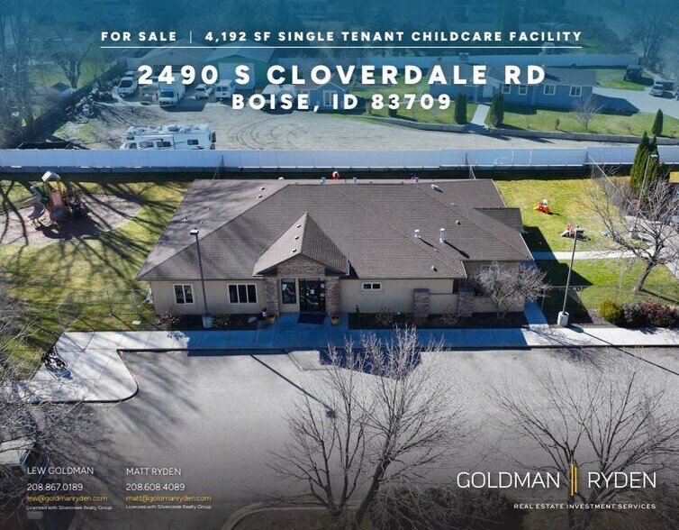 Primary Photo Of 2490 S Cloverdale Rd, Boise Daycare Center For Sale