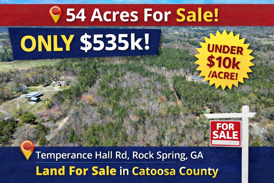 Primary Photo Of Temperance Hall Rd, Rock Spring Land For Sale
