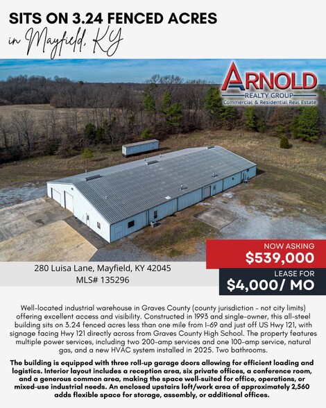 More Photos Of 280 Luisa Ln, Mayfield Warehouse For Sale