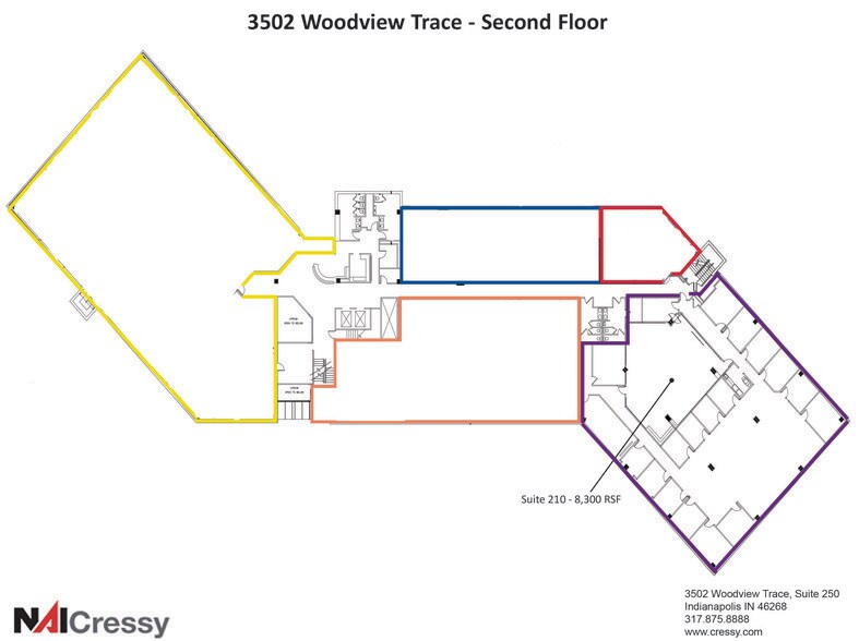 More Photos Of 3502 Woodview Trace, Indianapolis Office For Lease