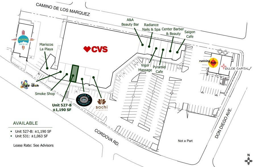 More Photos Of 501-533 Cordova Pl, Santa Fe Unknown For Lease