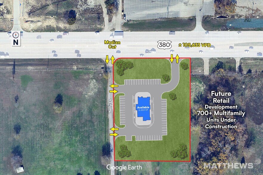 More Photos Of SEC Terry & US-380 ln, McKinney Land For Sale