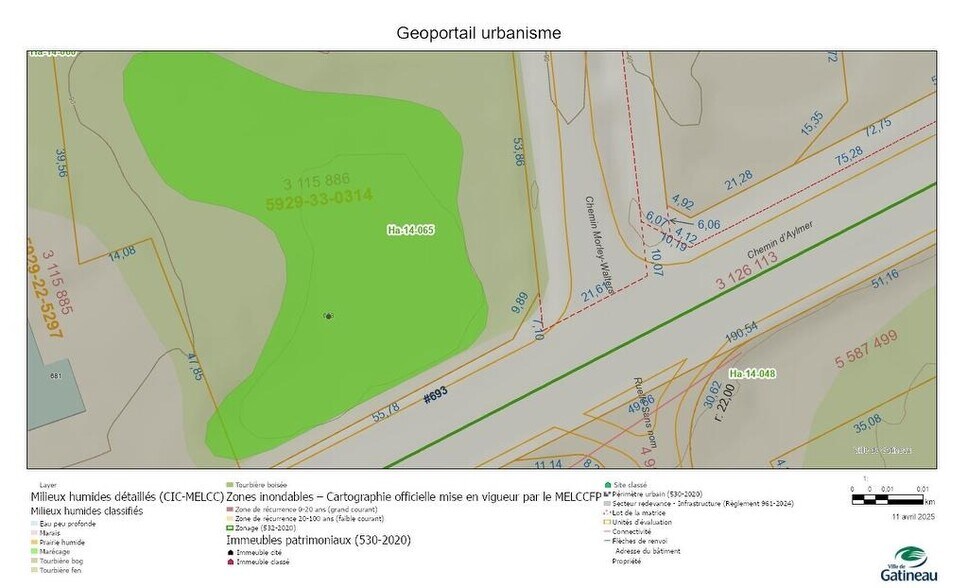 Primary Photo Of 693 Chem. d'Aylmer, Gatineau Land For Sale