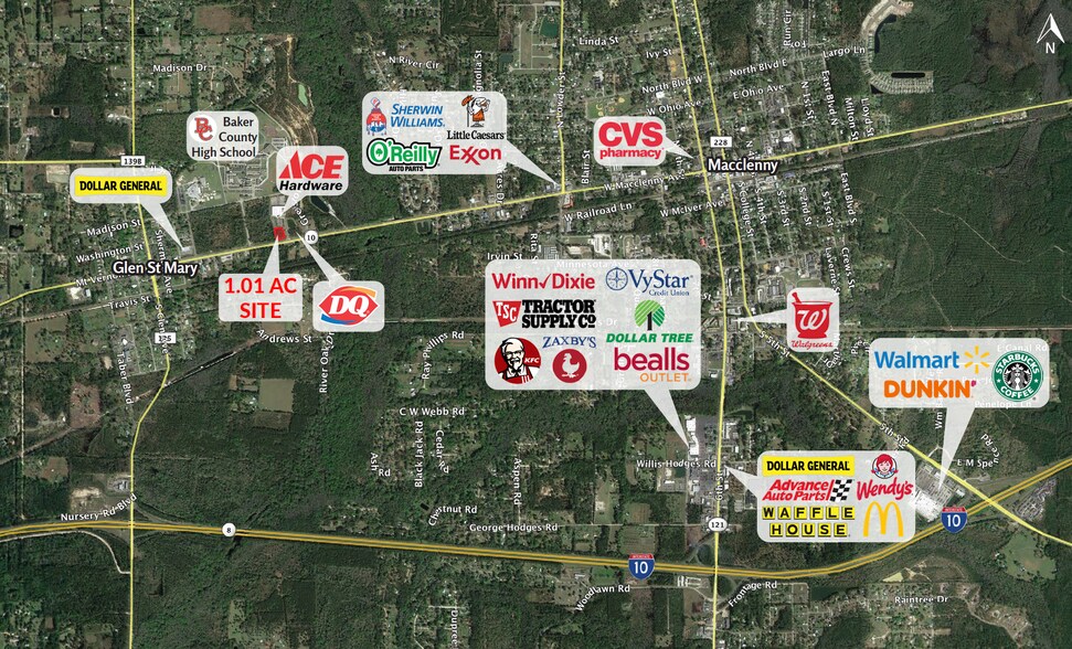 More Photos Of 6567 Us Highway 90, Glen Saint Mary Land For Sale