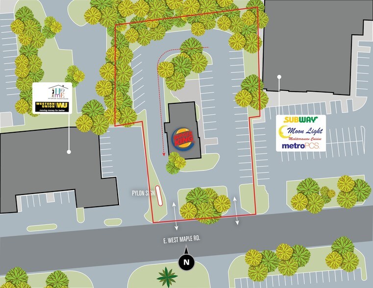 More Photos Of 1113 E West Maple Rd, Walled Lake General Retail For Sale