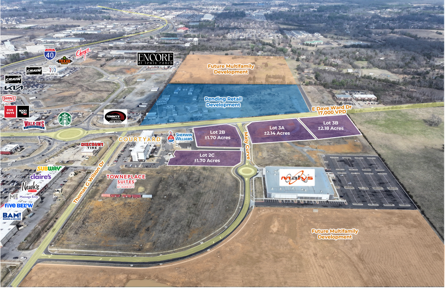 Primary Photo Of E Dave Ward Dr & Maly Curve, Conway Land For Sale