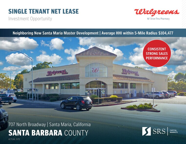 Primary Photo Of 707 N Broadway, Santa Maria Drugstore For Sale