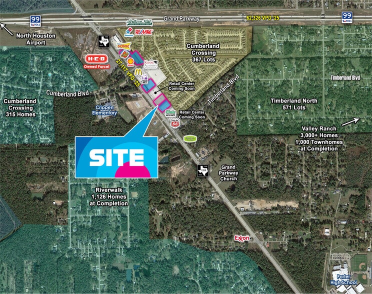 Primary Photo Of Grand Parkway & FM 1314, Porter Land For Sale