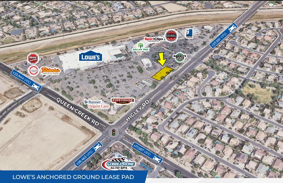 More Photos Of NWC S Higley Rd & E Queen Creek Rd, Gilbert Land For Lease