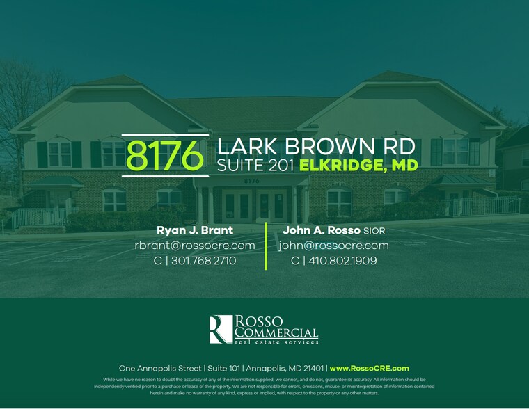 More Photos Of 8176 Lark Brown Rd, Elkridge Office For Sale