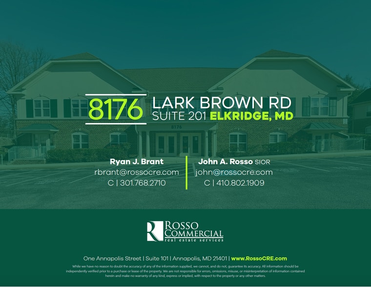 More Photos Of 8176 Lark Brown Rd, Elkridge Office For Sale