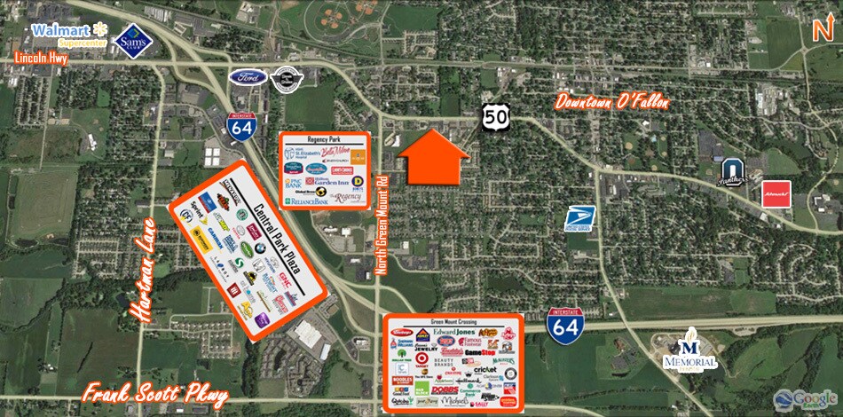 More Photos Of 721 W US Highway 50, O'Fallon Storefront Retail Office For Lease