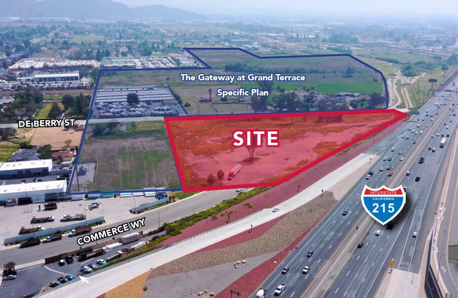 Primary Photo Of NEQ De Berry St. & 215 Freeway, Grand Terrace Land For Sale