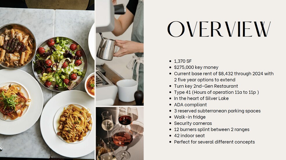 More Photos Of 2827 W Sunset Blvd, Los Angeles Restaurant For Lease