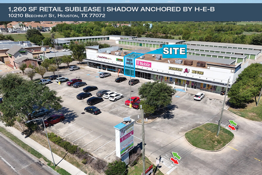 Primary Photo Of 10200-10218 Beechnut St, Houston Storefront For Lease