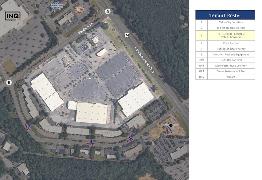 More Photos Of 2500 Sardis Rd, Charlotte Unknown For Lease