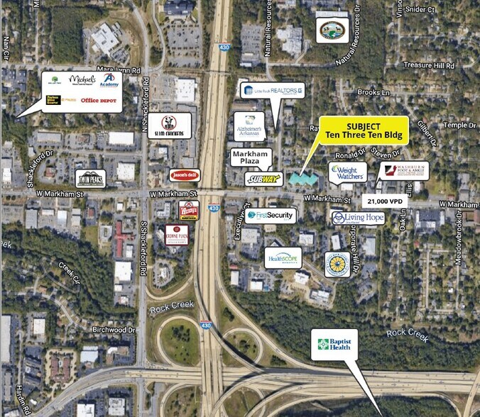 More Photos Of 10310 W Markham St, Little Rock Medical For Sale