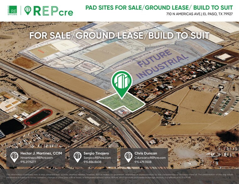 Primary Photo Of 710 Americas ave, El Paso Land For Sale