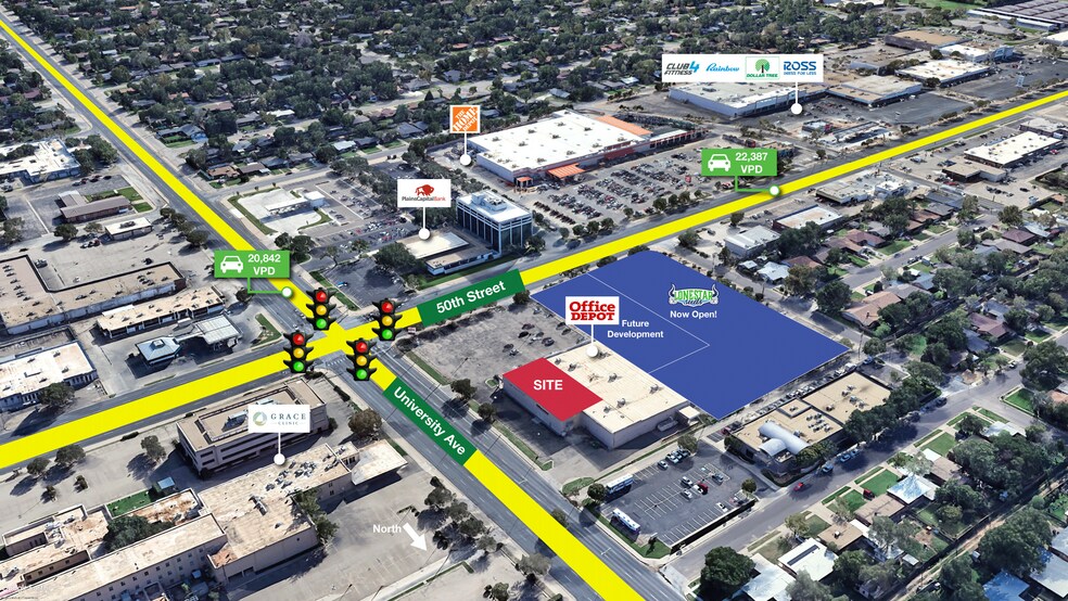 More Photos Of 2502-2504 50th St, Lubbock Freestanding For Lease