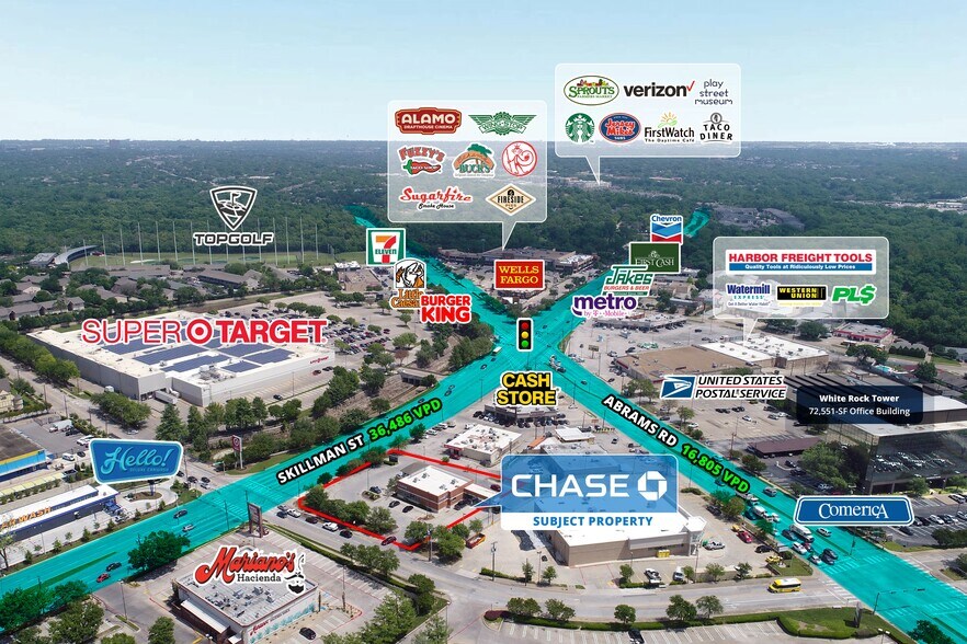 More Photos Of 6400 Skillman St, Dallas Bank For Lease