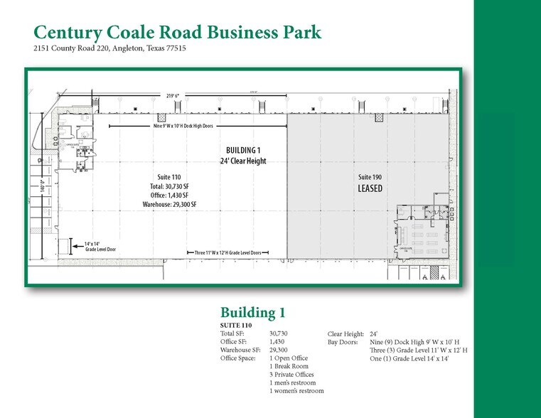 More Photos Of 2151 County Road 220, Angleton Unknown For Lease