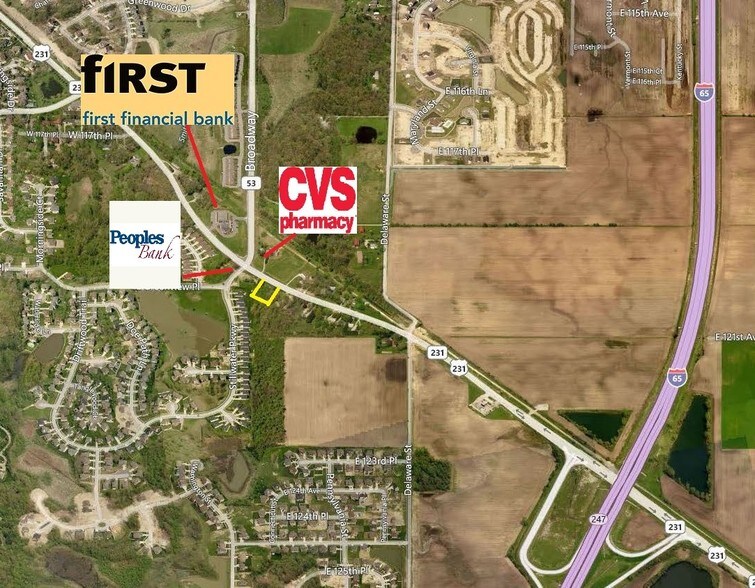 More Photos Of 107 E State Rd 231, Crown Point Land For Sale