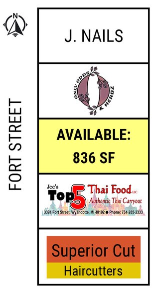 More Photos Of 3379-3395 Fort St, Wyandotte Storefront Retail Office For Sale