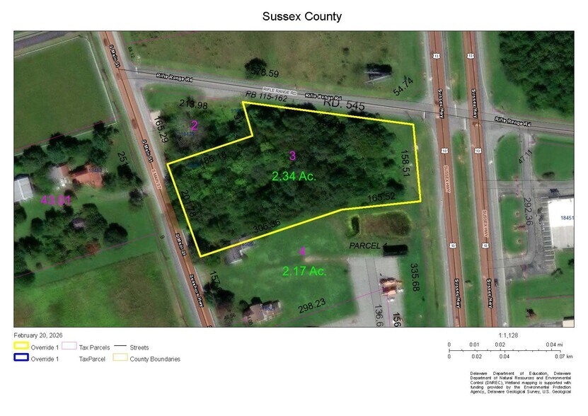 Primary Photo Of 18487 Main St, Bridgeville Land For Sale
