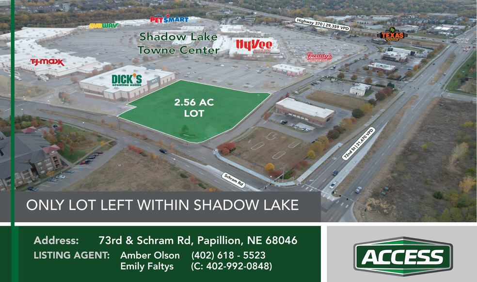 Primary Photo Of Hwy 370 & 72nd - Shadow Lake Town Center - Pad 13, Papillion Land For Sale