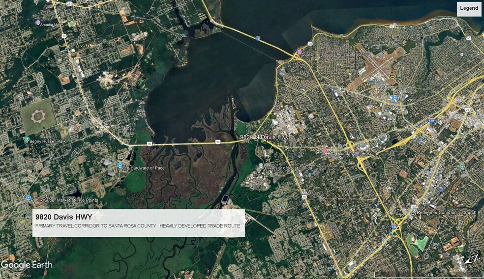 More Photos Of 9820 Davis Hwy, Pensacola Land For Sale